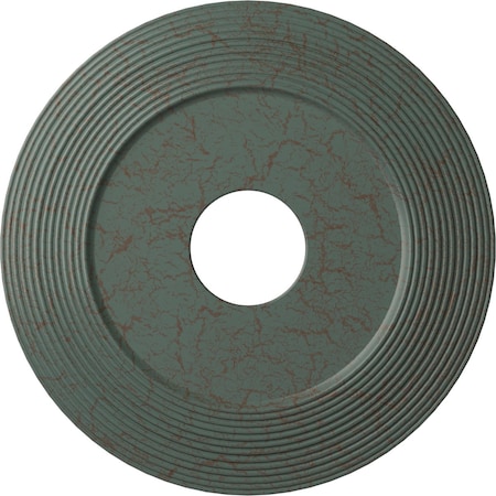 Adonis Ceiling Medallion (Canopies up to 10 1/4"), 16 1/8"OD x 3 5/8"ID x 1"P, Cloud Burst Crackle